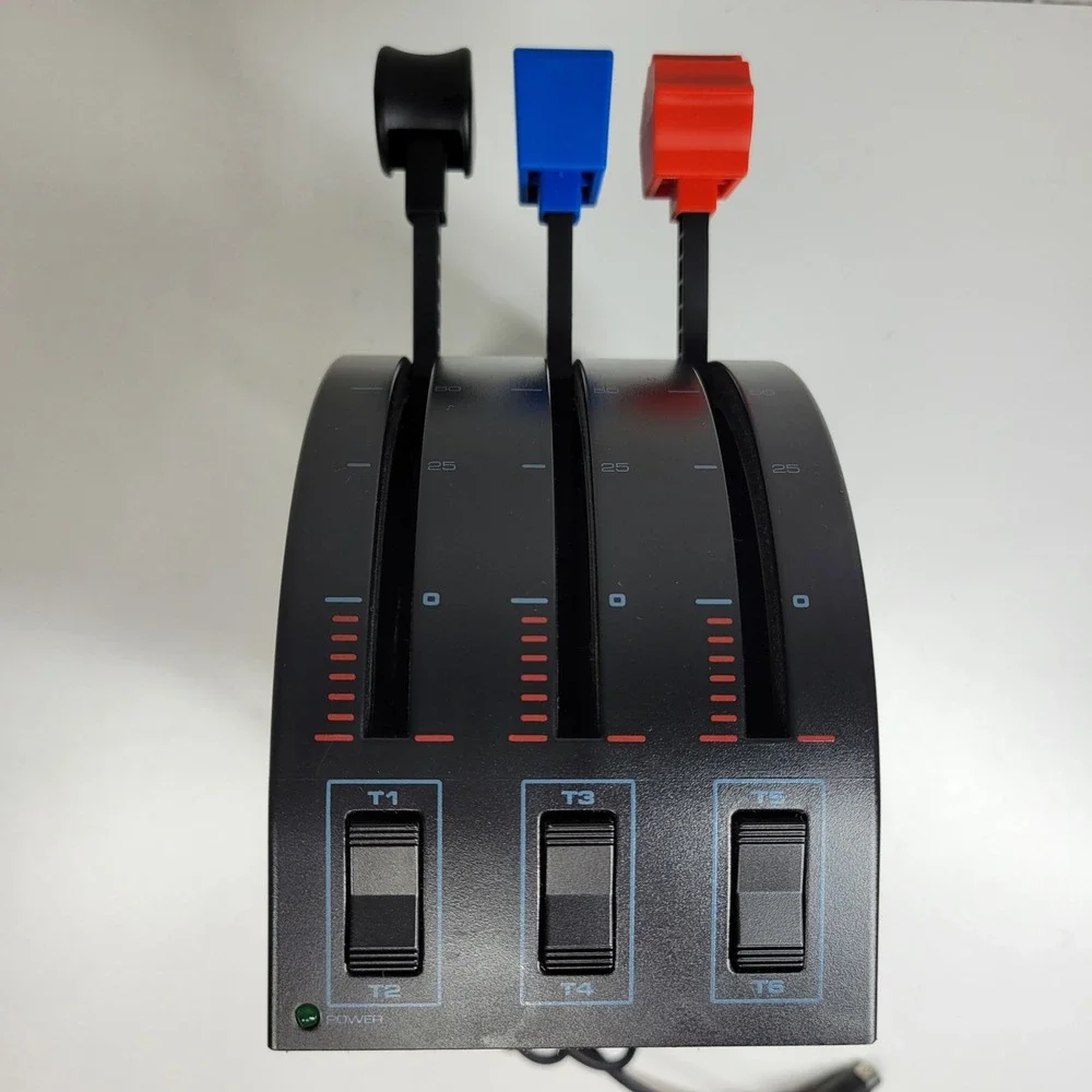 Logitech Saitek Pro Flight Throttle Quadrant Black 3 Lever USB Controller